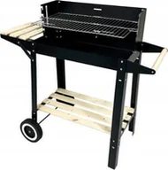 Grille - Kontrast Grill ogrodowy węglowy z półkami na kółkach - miniaturka - grafika 1