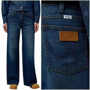 Wrangler WORLD WIDE luźne szerokie damskie spodnie jeansowe palazzo W34 L32 - Spodnie damskie Wrangler WORLD WIDE luźne szerokie damskie spodnie jeansowe palazzo W34 L32 - Spodnie damskie - miniaturka - grafika 1