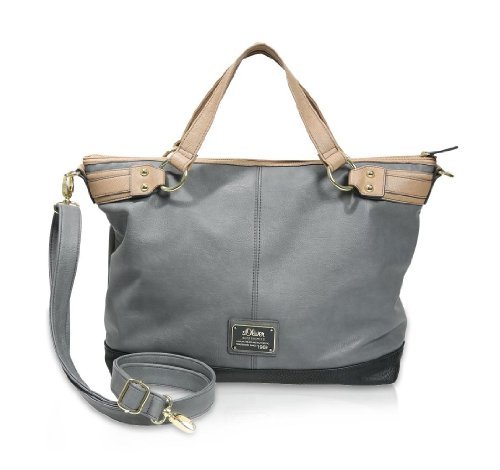 s.Oliver (Bags) damska torba na zakupy, 43 x 31 x 13 cm, szary - Szary szary 9465-43x31x13 cm (B x H x T)