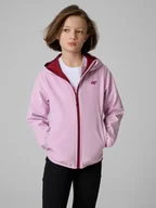 Kurtki i płaszcze dla dziewczynek - 4F Kurtka softshell wiatroodporna membrana 5000 dziewczęca - fioletowa 164 (13-14 lat) - miniaturka - grafika 1