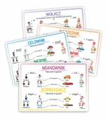 Pomoce naukowe - Plansze edukacyjne A4 - Przypadki 4 karty - miniaturka - grafika 1