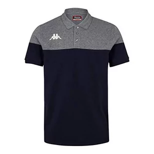 Kappa Pianetti męska koszulka polo z krótkim rękawem niebieski Marineblau/Grau S 304IPM0 - Koszulki męskie - miniaturka - grafika 1