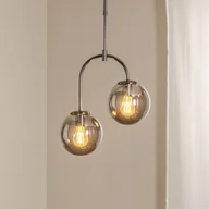 Lampy sufitowe - Lampa wisząca szklana Portemo Lucea, możliwość ściemniania, aluminiowy / szary / cynkowy, salon / jadalnia, szkło, nowoczesny - miniaturka - grafika 1