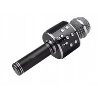 Mikrofony estradowe - Xrec Mikrofon  Mikrofon Karaoke Głośnik Bluetooth WS858 Czarny SB5422 - miniaturka - grafika 1
