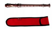 Instrumenty dęte - Flet prosty - sopran Mat Max FRYDERYK Renesansowy + pokrowiec czerwony - miniaturka - grafika 1