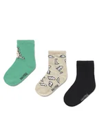Skarpetki dla dzieci - Mayoral Zestaw 3 par wysokich skarpet dziecięcych 10870 Kolorowy - miniaturka - grafika 1