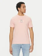 Koszulki męskie - Guess Jeans T-Shirt M5GI23 K8HM0 Beżowy Slim Fit - miniaturka - grafika 1