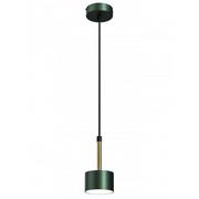 Lampy sufitowe - Zielono-złota wisząca lampa nad stół - N019-Circile - miniaturka - grafika 1