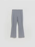 Spodnie i spodenki dla dziewczynek - Reserved - Spodnie flare - granatowy - miniaturka - grafika 1