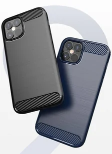 Carbon Case elastyczne etui pokrowiec iPhone 12 mini czarny - Etui i futerały do telefonów - miniaturka - grafika 12