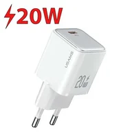 Ładowarki do telefonów - USAMS Ład. siec. 1xUSB-C PD20W (only head) PD3.0 Fast Charging biały/white X-ron Series CC183TC02 (US-CC183) - miniaturka - grafika 1