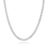 Naszyjniki męskie - Srebrny Naszyjnik Męski Łańcuszek Pancerka Srebro Prezent Dla Taty Chłopaka - miniaturka - grafika 1