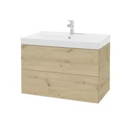 Szafki łazienkowe - Szafka łazienkowa pod umywalkę Defra Faro 80 cm dąb artisan 001-D-08019 - miniaturka - grafika 1