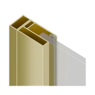Akcesoria do armatury i ceramiki - Excellent Ortigo profil poszerzający kabiny, 10mm, złoty połysk - miniaturka - grafika 1