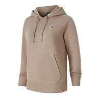 Bluzy sportowe damskie - Bluza New Balance WT23602MS - brązowa - miniaturka - grafika 1