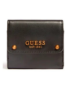 Guess Portfel w kolorze czarnym - 10 x 9 x 4 cm - Portfele - miniaturka - grafika 1