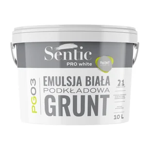 Sentic Emulsja gruntująca Dragon biała PG03 10 litrów - Grunty do ścian - miniaturka - grafika 1