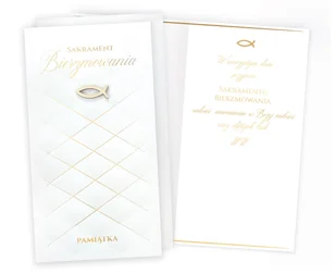 Karnet Bierzmowanie - Kukartka - Kartki okolicznościowe i zaproszenia Karnet Bierzmowanie - Kukartka - Kartki okolicznościowe i zaproszenia - miniaturka - grafika 1