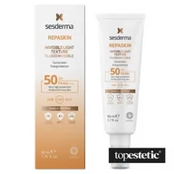 Kremy do twarzy z filtrem - SesDerma Repaskin Invisible Fotoprotector SPF50 krem z wysoką ochroną przeciwsłoneczną do twarzy 50ml - miniaturka - grafika 1