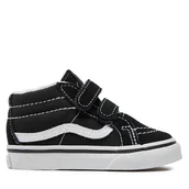Buty dla chłopców - Tenisówki Vans Sk8-Mid Reissue V VN00018W6BT Czarny - miniaturka - grafika 1