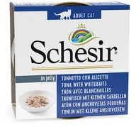 Mokra karma dla kotów - Korzystny zestaw Schesir w galarecie, 12 x 85 g - Tuńczyk z małymi sardelami - miniaturka - grafika 1