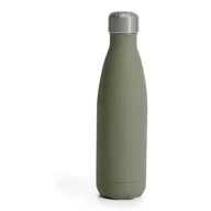 Butelki termiczne - Sagaform butelka stalowa termiczna zielona matowa gumowana 0,5 l SF-5018082 - miniaturka - grafika 1