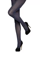 Rajstopy - CHARNOS Damskie bawełniane rajstopy prążkowane granatowe S/M, granatowy, S-M - miniaturka - grafika 1