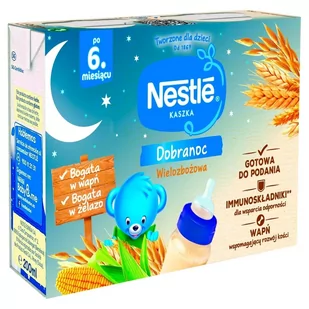 Nestlé Kaszka dobranoc wielozbożowa po 6. miesiącu 200 ml - Kaszki dla dzieci - miniaturka - grafika 1
