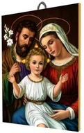 Ikony i obrazy sakralne - Święta Rodzina, piękny obraz wykonany na ceramice - miniaturka - grafika 1