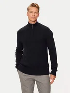 Swetry męskie - Pierre Cardin Sweter C5 51122/5076/6323 Granatowy Regular Fit - miniaturka - grafika 1