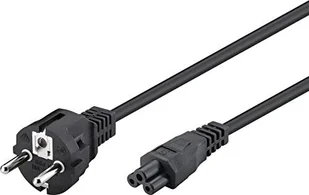 goobay 70765 kabel sieciowy z zestykiem ochronnym, wtyczka do gniazda IEC C5, 2 m/kabel zasilający 2,5 A, idealny do telewizora, monitora, laptopa, zasilacza; sprzęt DJ - Kable miedziane - miniaturka - grafika 1