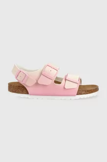 Sandały damskie - Birkenstock sandały Milano damskie kolor różowy 1024152 - grafika 1