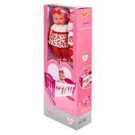 Lalki dla dziewczynek - Anek, Lalka Julka z łóżeczkiem - miniaturka - grafika 1
