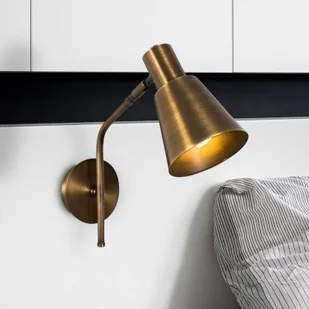 Opviq Kinkiet Sivani MR-663, złoty antyczny, metal, Ø 15 cm - Lampy ścienne - miniaturka - grafika 1