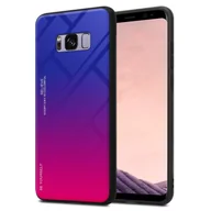 Etui i futerały do telefonów - Etui ochronne Cadorabo do Samsung Galaxy S8 PLUS w kolorze czarnym etui na telefon komórkowy etui z TPU etui ze szkła hartowanego - miniaturka - grafika 1