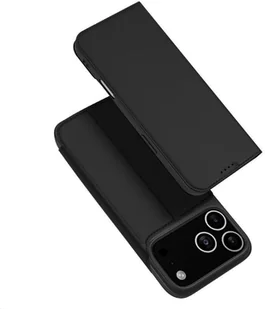 Etui Dux Ducis Skin Pro na iPhone 17 Pro Max z klapką i miejscem na kartę - czarne - Etui i futerały do telefonów - miniaturka - grafika 1