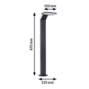 Paulmann Zenera słupek LED antracyt 2 200 K - Lampy ogrodowe - miniaturka - grafika 1