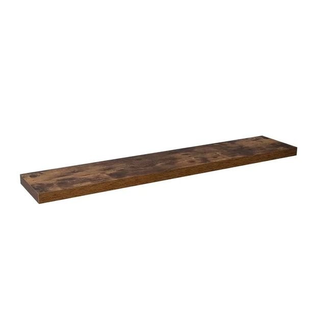 Półka Wisząca Ścienna Na Książki Samowisząca 118 Cm Hylly Palone Drewno Mdf