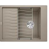 Zlewozmywaki - Blanco ELON 45 S Silgranit PuraDur Tartufo odwracalny InFino kratka ociekowa 524831 - miniaturka - grafika 1