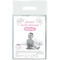 Chusteczki nawilżane - MonPeri Dry Baby Wipes chusteczki oczyszczające dla dzieci od urodzenia 100 szt. - miniaturka - grafika 1