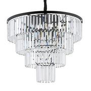 Lampy sufitowe - Nowodvorski Luksusowy żyrandol kryształowy CRISTAL BLACK 12x E14 40W czarny 7614 - miniaturka - grafika 1