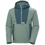 Kurtki i kamizelki sportowe męskie - Helly Hansen Rig, kurtka przeciwdeszczowa, męska, turkusowa - miniaturka - grafika 1