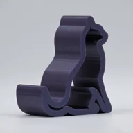 Pozostałe akcesoria do telefonów - Wyjątkowy stojak na telefon lub ozdoba na półkę KOT - Błyszczący Fioletowy - miniaturka - grafika 1