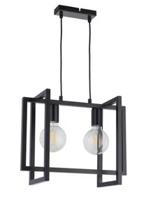 Sigma LAMPA wisząca EDEN 32233 salonowa OPRAWA metalowy ZWIS prostokątny czarny 32233 - Lampy sufitowe - miniaturka - grafika 1