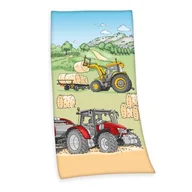 Okrycia kąpielowe dla dzieci - Herding Ręcznik kąpielowy Traktor, 75 x 150 cm - miniaturka - grafika 1