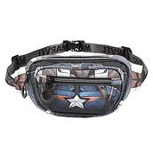 Plecaki - KARACTERMANIA 2429, Kapitan Ameryka Klatka piersiowa Glaze Unisex Dorosły, Czarny, Rozmiar Uniwersalny Pakiet 5, czarny, Talla única, 02429 - miniaturka - grafika 1