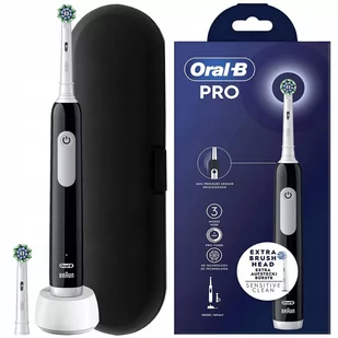 Szczoteczka Oral-B Pro 1 Series Black + etui czarne - Szczoteczki do zębów - miniaturka - grafika 1