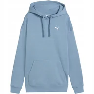 Bluzy damskie - Bluza damska Puma ESS Relaxes Hoodie niebieska 684976 34 2XL - miniaturka - grafika 1