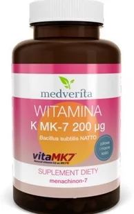MEDVERITA Medverita Witamina K2 MK 7 200 ug 60 k - Witaminy i minerały - miniaturka - grafika 1