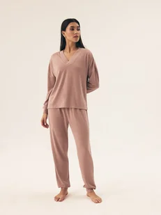 Komplet domowy damski Boar Henderson brudny róż S - Dresy damskie - miniaturka - grafika 1